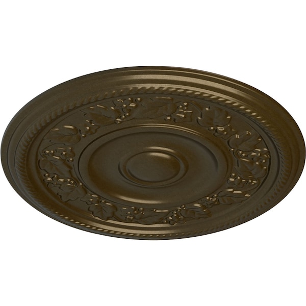 Tyrone Ceiling Medallion (Fits Canopies Up To 6 3/4), Hand-Painted Brass, 16 1/8OD X 3/4P